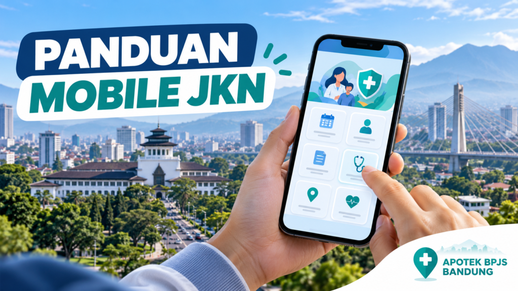 Ilustrasi panduan penggunaan Mobile JKN untuk kebutuhan layanan digital