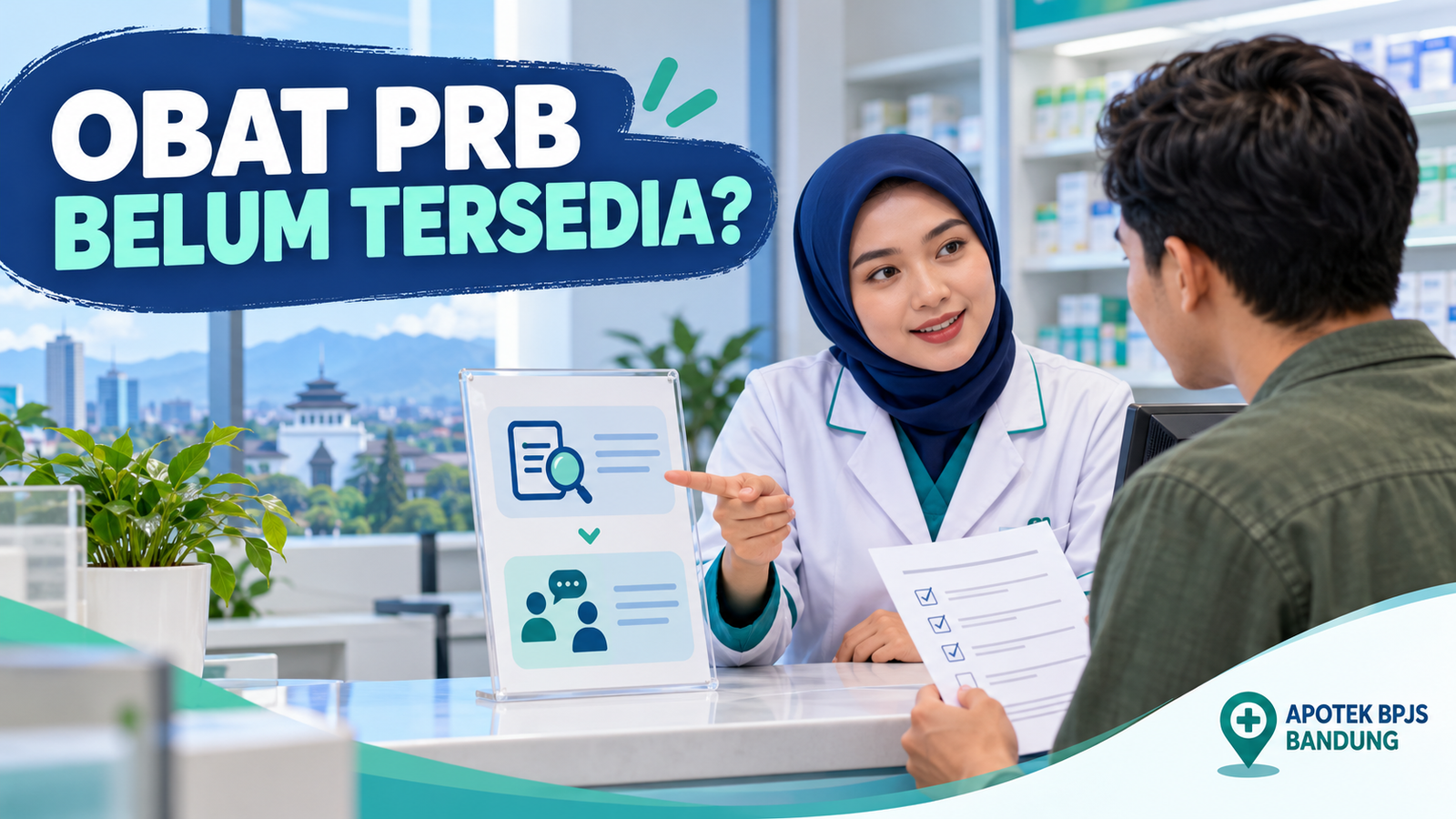 Ilustrasi langkah informasi aman ketika obat PRB belum tersedia di fasilitas
